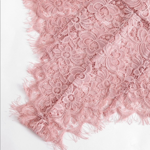 🆕Pink floral lace w/tie ribbon lingerie - Picture 6 of 7